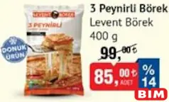 LEVENT BÖREK 3 PEYNİRLİ BÖREK 400 G